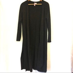 Alya Black Speckled Duster Cardigan